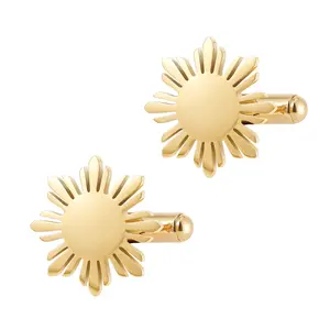 Philippines Sun Cufflinks – Filipino Pride Formal Jewelry for Men