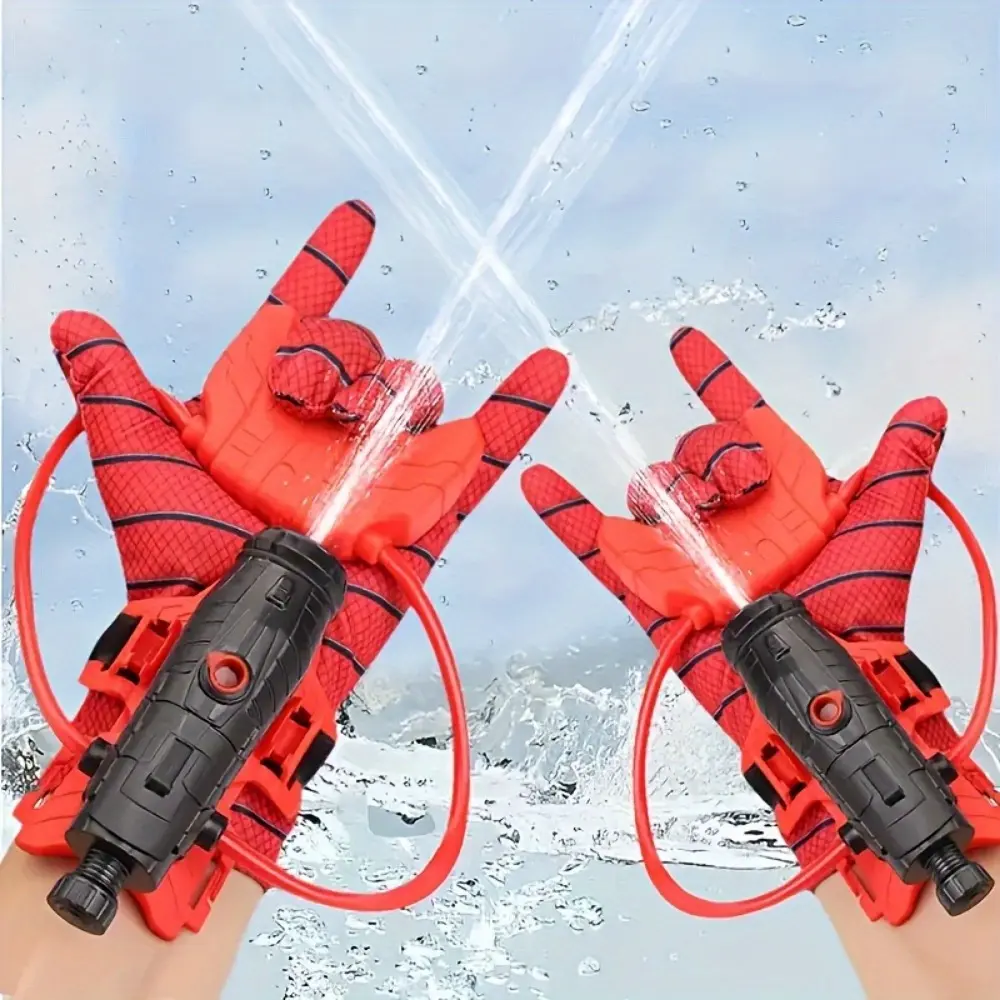 Comes with a Set of Spider Gloves and Wrist Water Spray Launchers for Teenagers - a Summer Novelty Toy - an Ideal Choice for Outdoor Entertainment, a Summer Outdoor Activity Gift, and a Good Companion for Indoor and Outdoor Activities