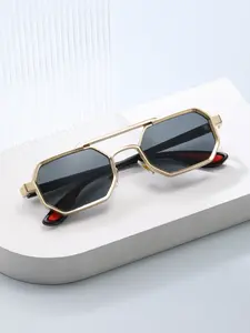 Cargo Style Metal Frame Eyewear, Plain Pattern Design, All-Season Wear, Durable & Stylish Accessory for Everyday Use