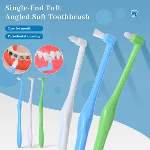 Innovative Design Dental Slot Brush Small Head Tooth Cleaner Toothbrush Soft Bristle Advanced Pointed Tip Braces Interdental Brush Wisdom Teeth Groove Gap Brush