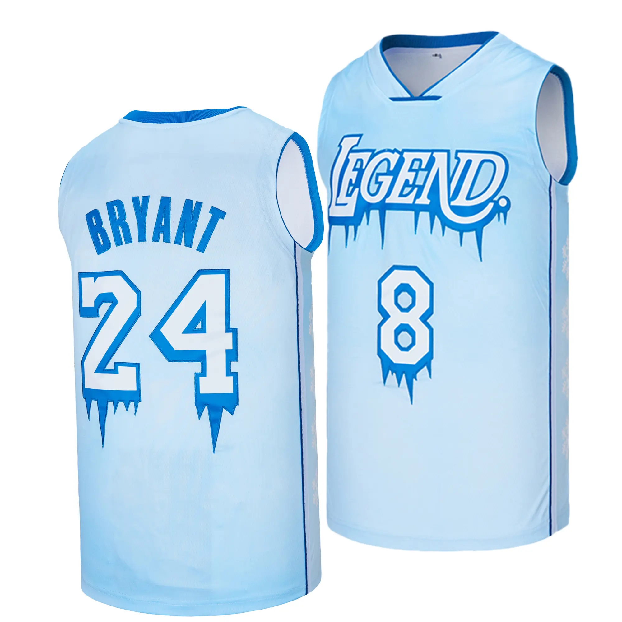 Men's Legend 8-24 Bryant Loose Fit Fashion Jersey - 90s Hip Hop Embroidery Sportswear, Embroidered Letter Tank Top, Professional Sports Fan Gift Souvenir (TikTok Shop Spring Glow Up)