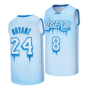 Men's Legend 8-24 Bryant Basketball Jersey,90S Hip Hop Sports Letter Embroidery Tank Top,Fan Gift Souvenir, Embroidered Detail tiktokshopspringglowup