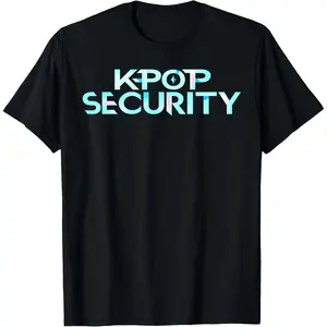 K-Pop Security Mom Dad Kids Funny Birthday Concert Staff T-Shirt Pure Cotton Graphic Tees Menswear Top: Gifts for Men & Women