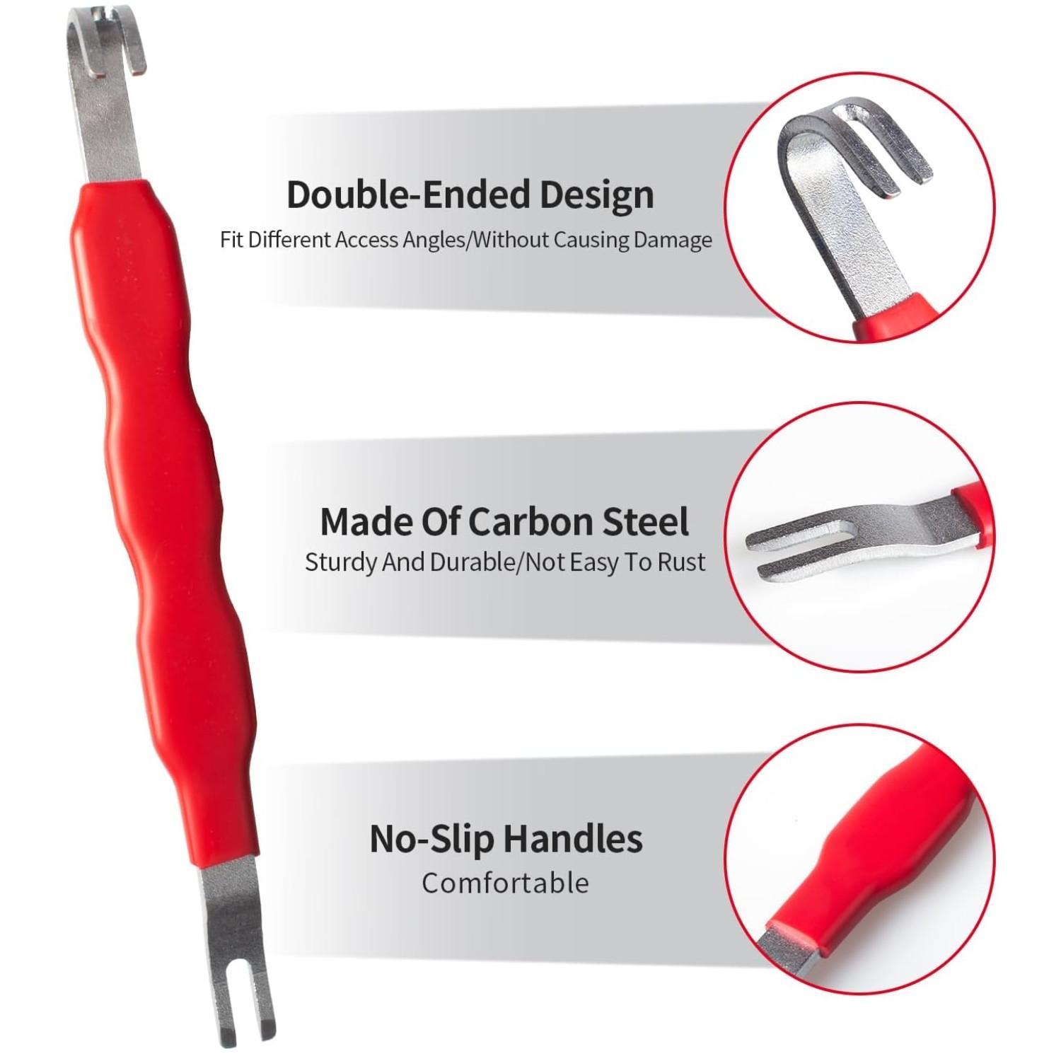 1 Piece Automotive Electrical Disconnect Pliers, Electrical Connector Removal Tool, Automotive Hose Clamp Pliers, Trim Clip Removal Tools, Wire Terminal Remover for Auto Repair