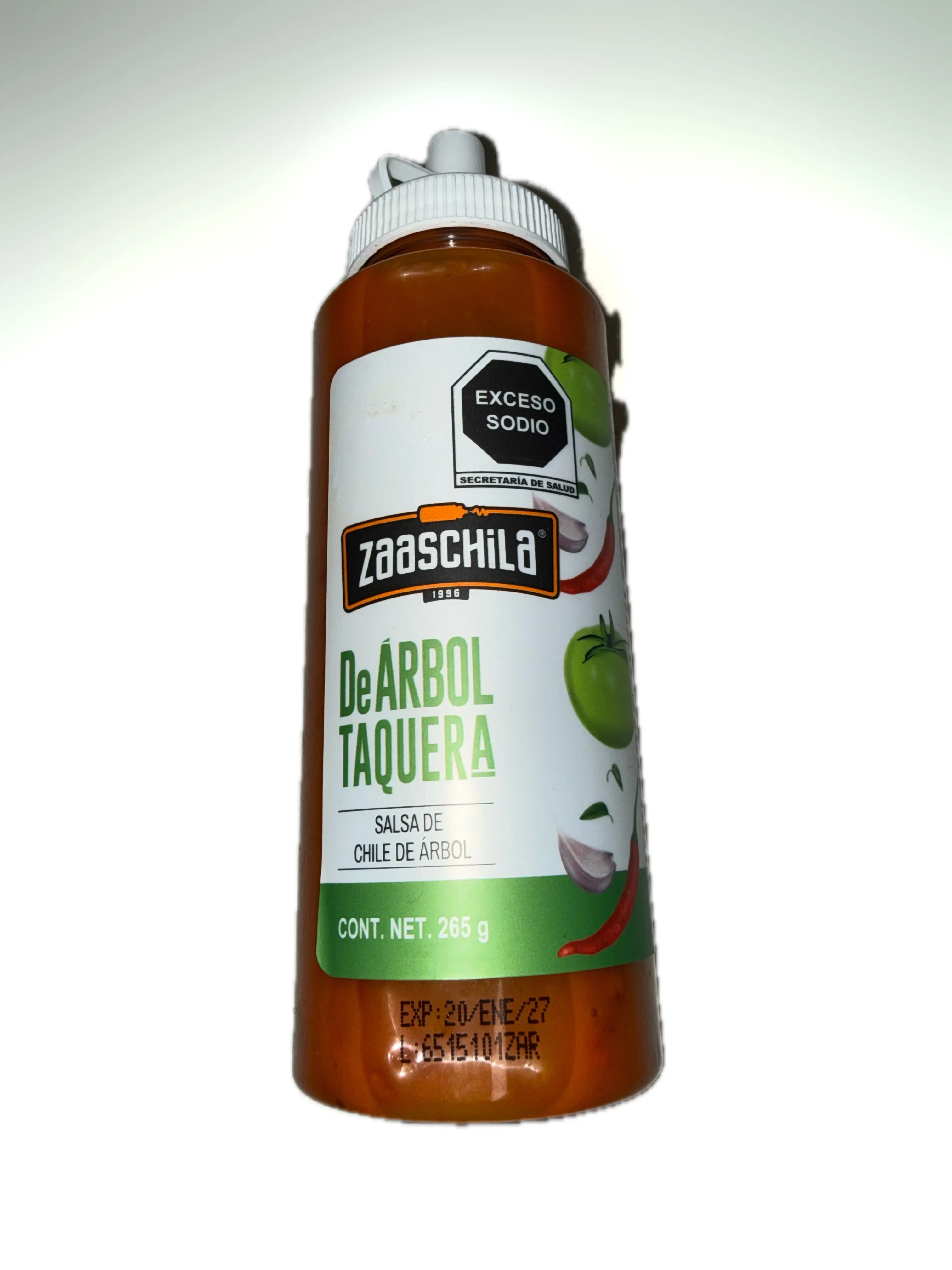 Zaaschila Taquera Chile de Árbol Hot Sauce - 265 g (9.35 oz) Mexican Salsa