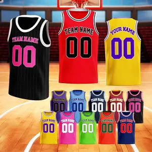Custom Basketball Jersey Printed Personalized Name Number Logo Replica Team Tank Top for Men Women kids Toddlers