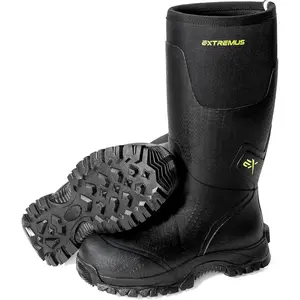 Hunting Boots , Men’s Waterproof Insulated Rubber Boots with 6mm Neoprene, All-terrain Anti-slip Sole, Warm Cold Weather Hunting, Fishing, Hiking & Farm Boots