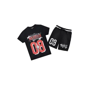 Carolina Black T-Shirt Short Set