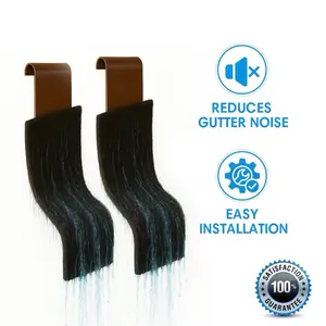 Downspout Dampener Noise Reducer – Mold, Mildew, UV, and Rust Resistant Rainwater Silencer – Easy Install