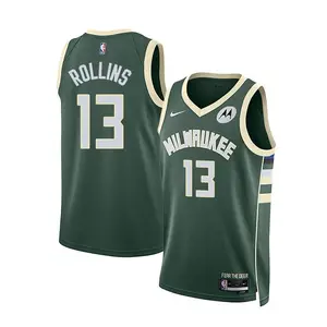 Nike 2022 Icon Edition Ryan Rollins Milwaukee Bucks Swingman Jersey