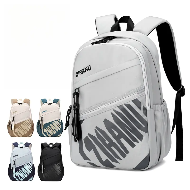 Classic Laptop Backpack for Adults - Durable Water-Resistant, Adjustable Shoulder Strap, Buckle Closure & Accessory, Laptop Sleeve, Multiple Pockets, Bold Lettering, Fits Water Bottles/Umbrellas, Ideal for Back to School Haul, Everyday Carry, Bold Black L