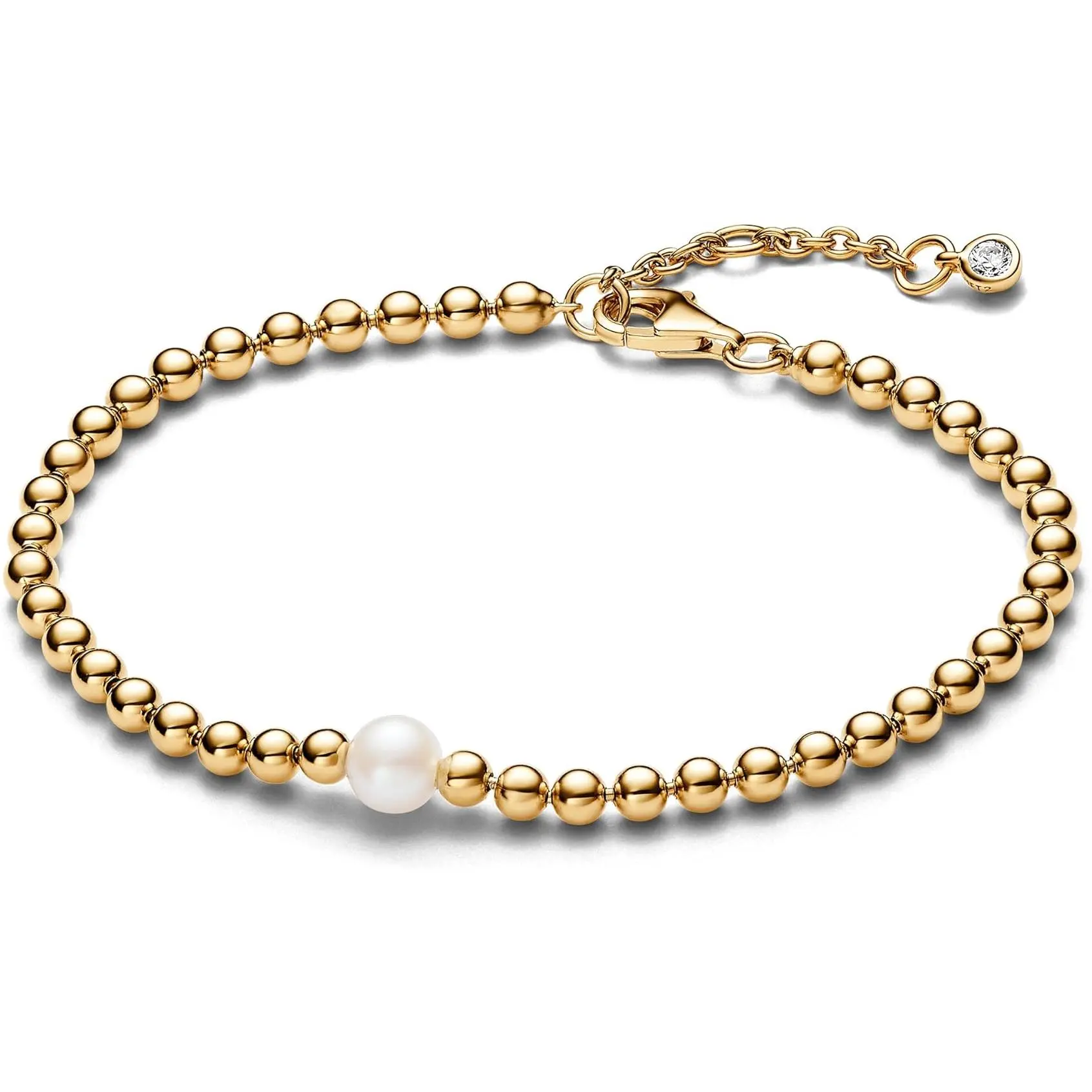 Pandora Treated Freshwater Cultured Pearl & Beads Bracelet 563173C01-16, Lobster Clasp, Adults
