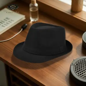 Solid Color Fedora Hats for Men Women Trendy Jazz Cap Top Hat Casual Sun Hat for Daily Party Stage