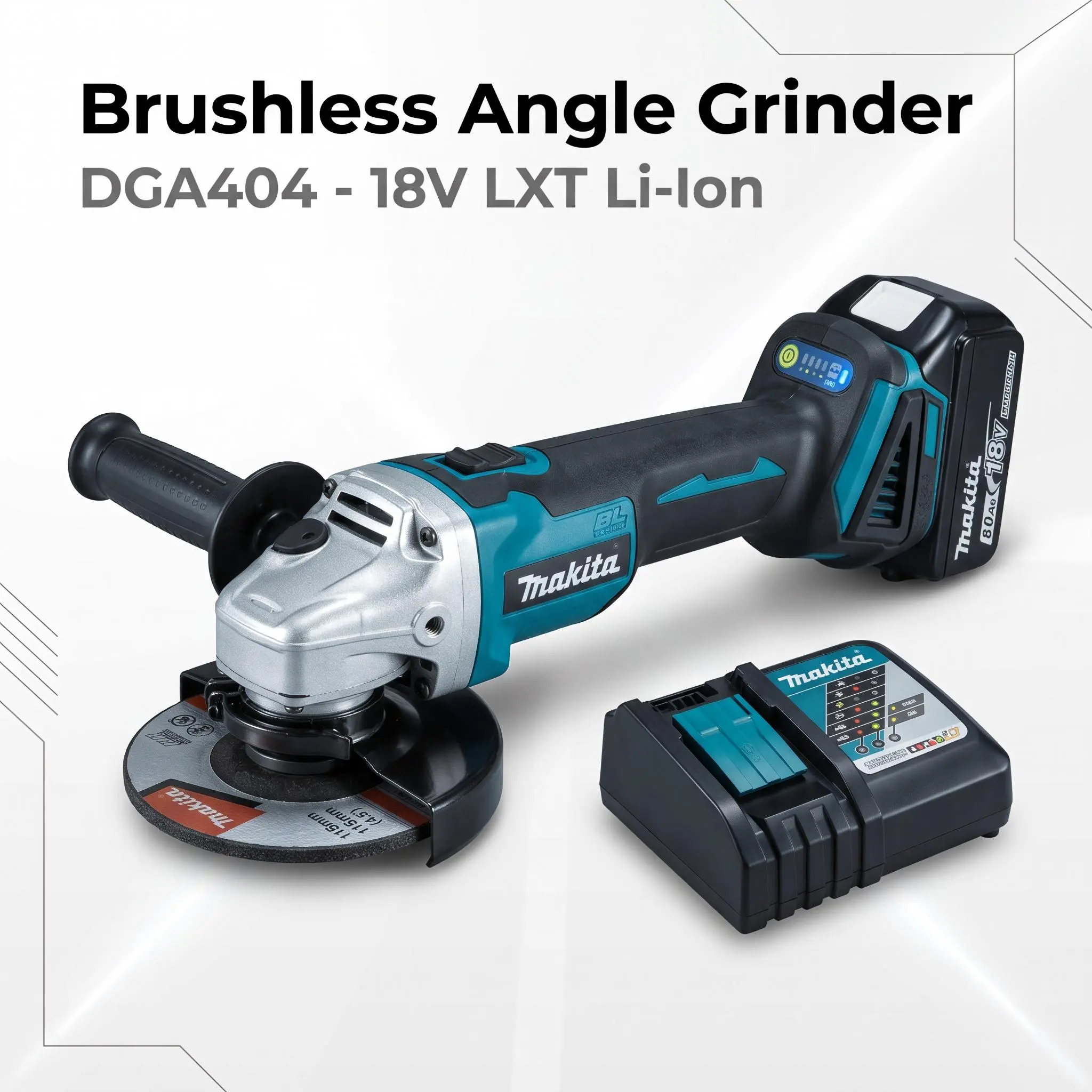 Makita DGA404 Cordless Brushless Impact Wrench Tool Accessory, Smart Touch Multimeter, Beginner Cross Stitch Embroidery Kit, Portable Forced Air Max XR Hand Tool - Suitable for Metal Cutting, Stone Sanding Level  dcf900 dual high mode control screwdriver