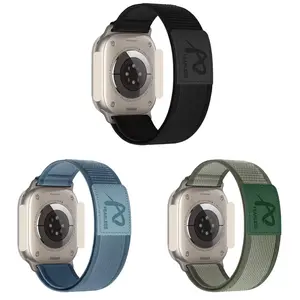 Fearless Trail Loop Watch Band for Apple Watch 49mm 46mm 45mm 44mm Nylon with Leather Buckle Comfortable & Durable