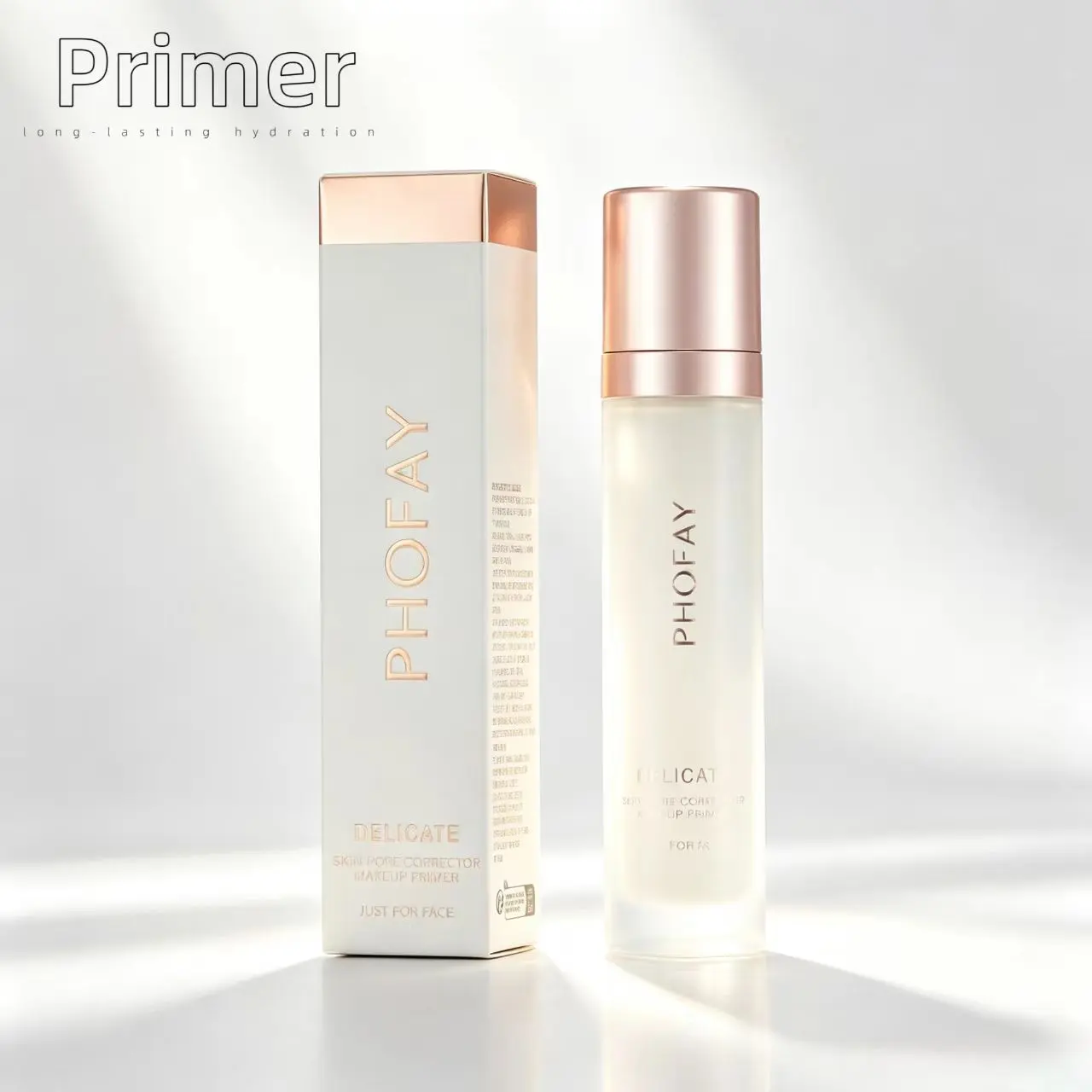 PHOFAY Hydrating Skin Pore Corrector Makeup Primer, Clear Gel Smooth Base Primer Minimize Visible Pores, Lightweight Moisturizing Long Wear Foundation Prep, Oil Control Face Primer For Daily Flawless Makeup All Skin Types