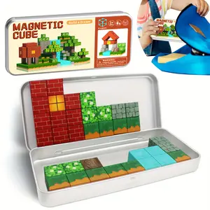 Children Magnetic Building Blocks Set, Stem Education Toy, Creative Magnetic Blocks, Colorful Magnetic Bricks, Perfect Birthday Gift, Halloween Christmas Holiday Present