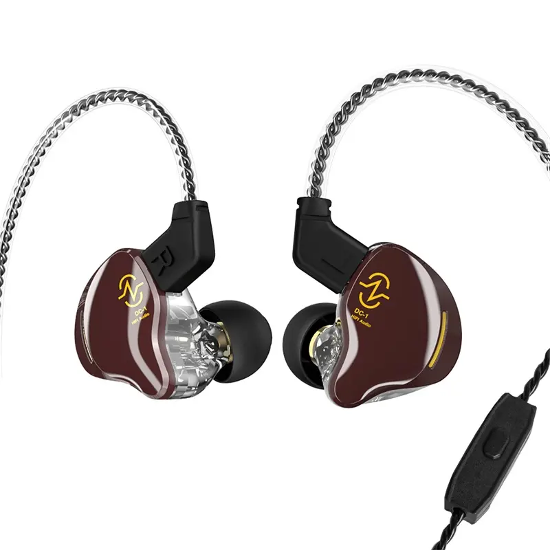 Ccz Coffee Bean In-Ear Monitor Headphones, Wired Earplugs, In Ear Earbuds, High-Fidelity Low Bass Immersive Sound, Suitable for Drummers, Musicians, Singers, High Quality Headphones