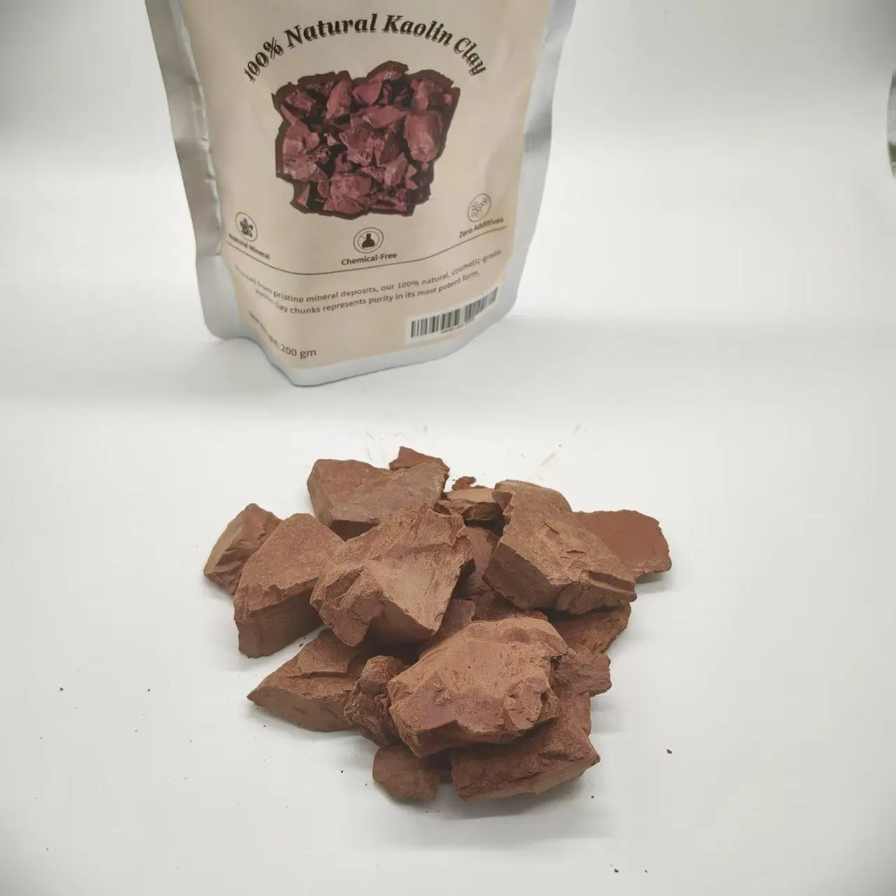 Narat Red Kaolin Clay Slightly Sticky When Wet | 100% Natural Edible Grade-200g 7oz