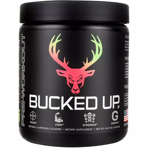 Bucked Up Pre Workout Supplement 30 Servings Fitness Edible Healthcare Dietary