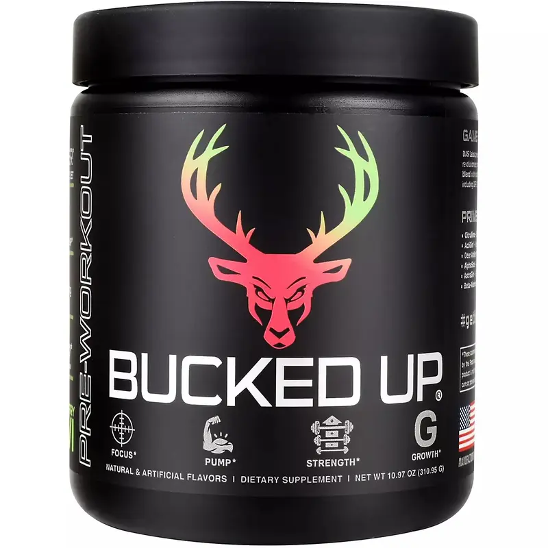 Bucked Up Pre Workout Supplement 30 Servings Fitness Edible Healthcare Dietary