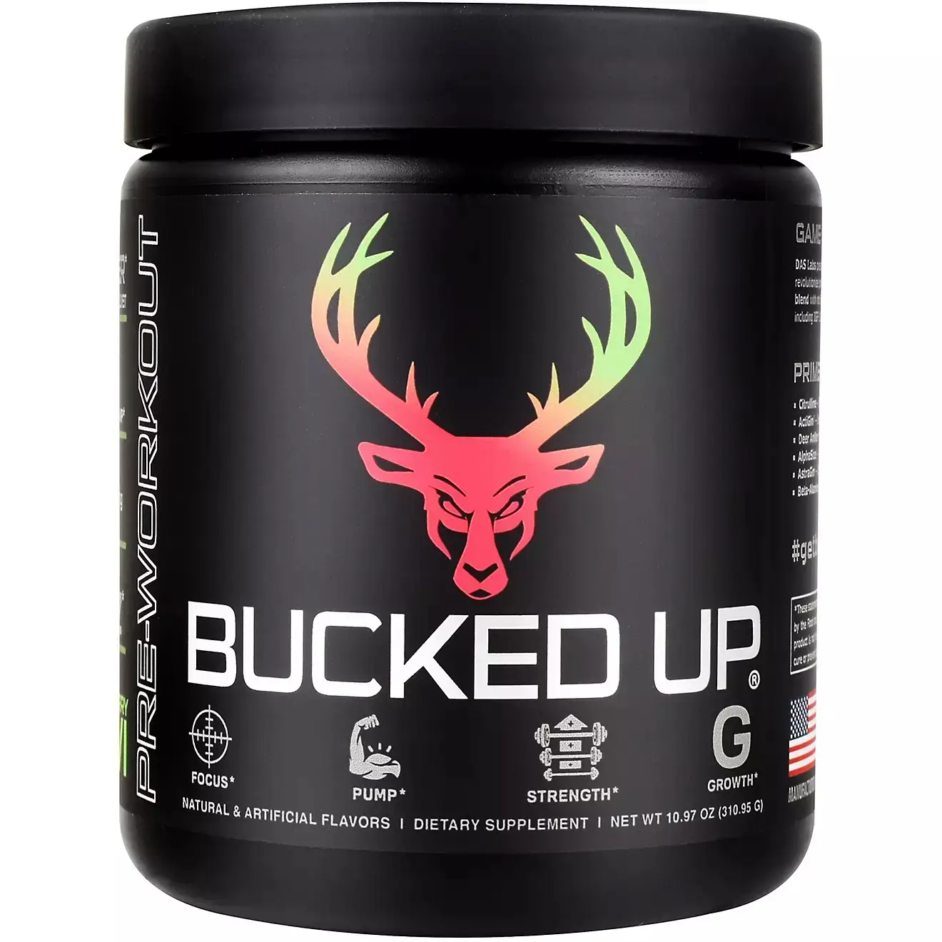 Bucked Up Pre Workout Supplement 30 Servings Fitness Edible Healthcare Dietary