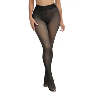 1215 Thermal Fleece-Lined Sheer Leggings for Women – Warm, Slimming & Winter-Ready