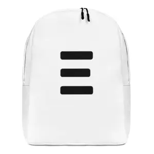 Minimalist Backpack - Water-Resistant Polyester Mesh Design with Zipper Closure & Laptop Pocket - 5.3 Gallon Capacity - Ergonomic Straps - Made in China