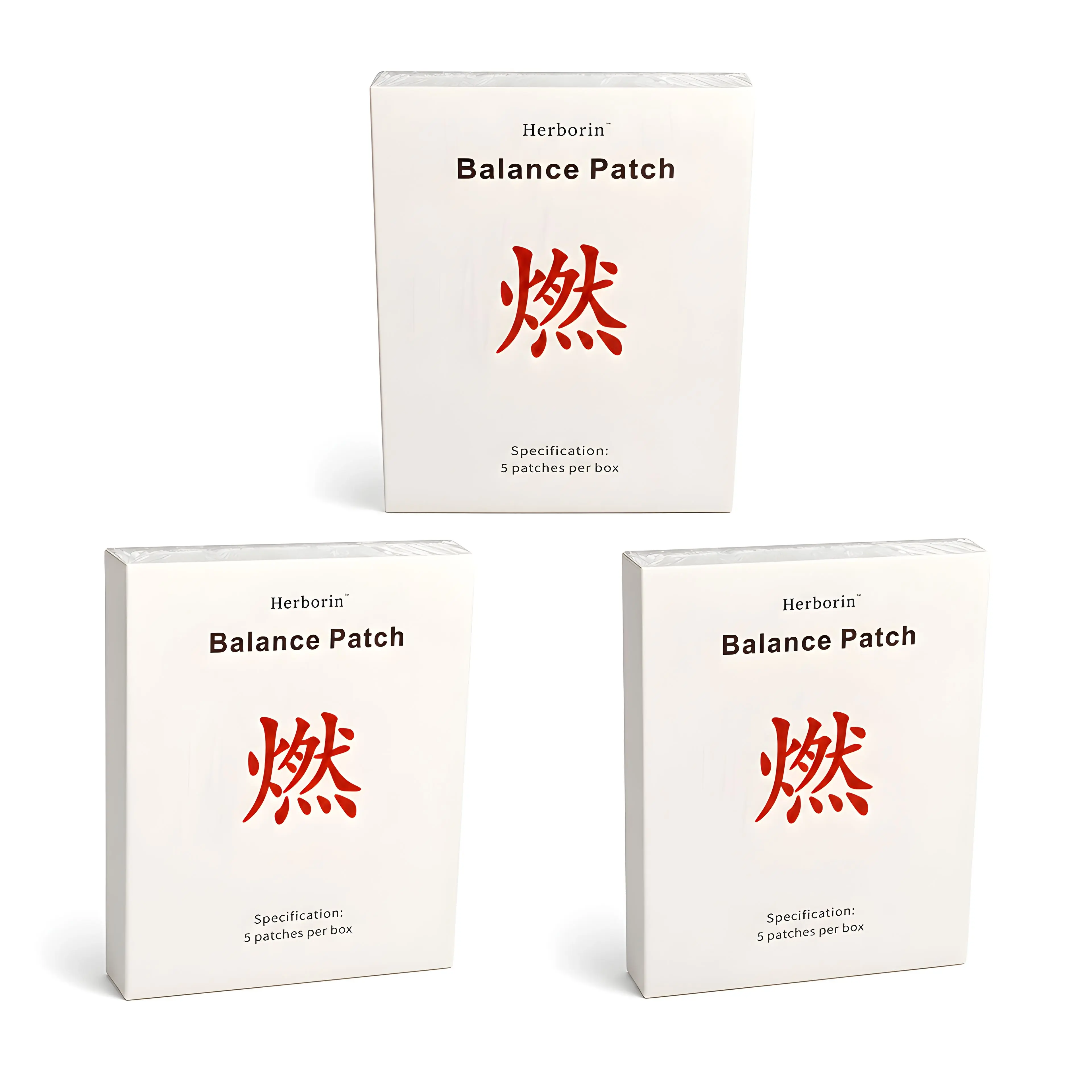 Herborin Balance Patch  3boxes (15 patches/box)  Herbal patch Pad 15pcs
