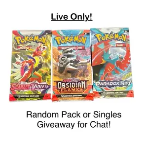 Pokemon Pack for (Live Only) Giveaway