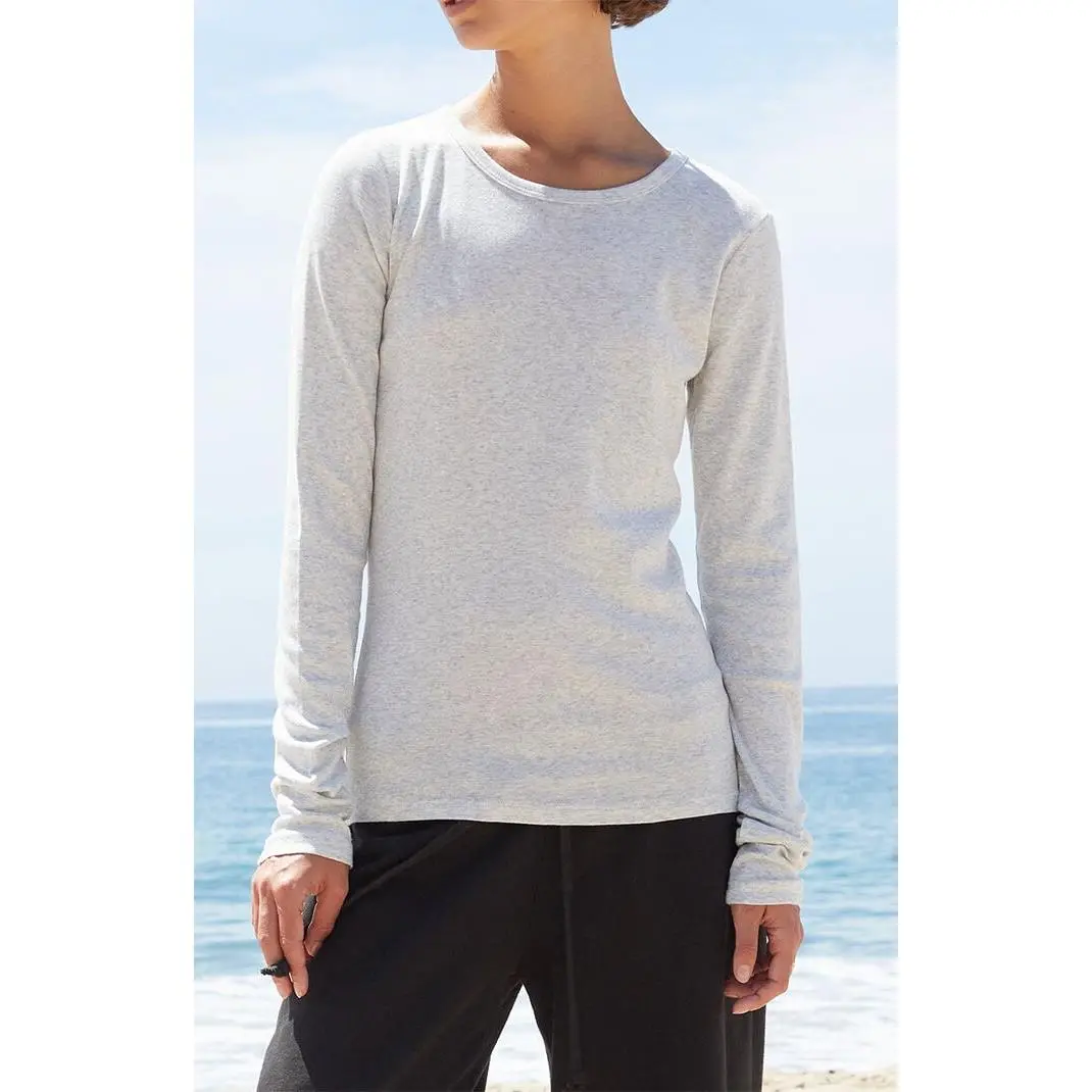 John Galt Women's Silver Leah Long Sleeve Top