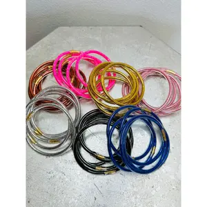 Designer Inspired Weightless Tube Glitter Bracelets- B02