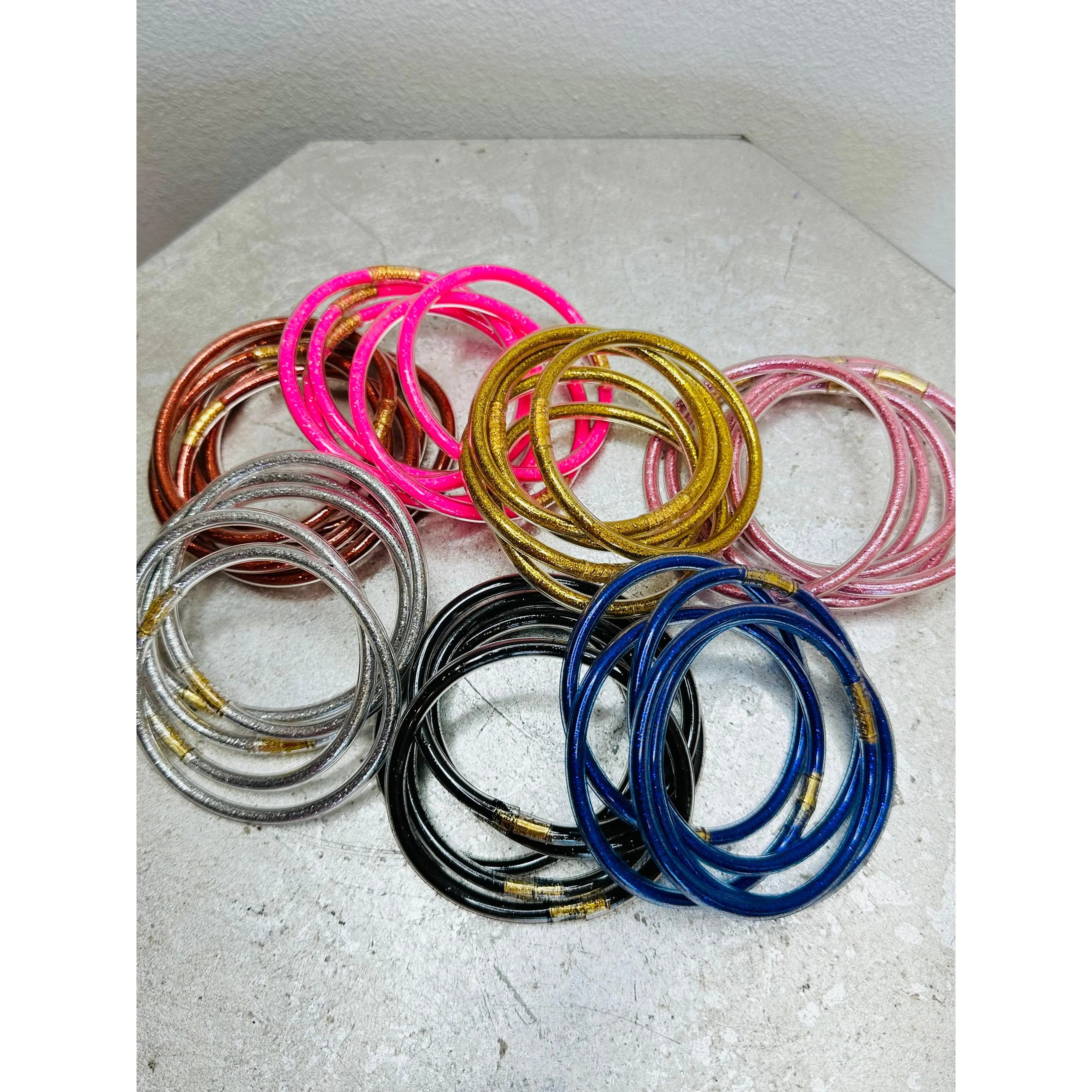 Designer Inspired Weightless Tube Glitter Bracelets- B02