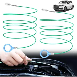 Auto Sunroof Drain Cleaning Tool 2 Packs - 118 Inch Flexible Car Sunroof Drain Hole Cleaner Kit, Drain Dredging Cleaning Tool Includes Cleaning Brushes for Sunroof Maintenance & Care