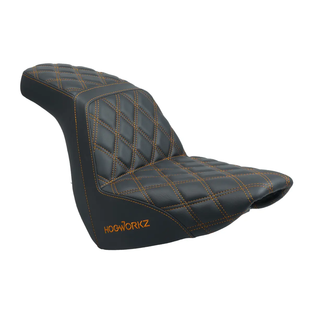 Rise Up Seat for Harley® Low Rider FXLR/FXLRS/FXLRST & Sport Glide FLSB '18-'25 (Orange Stitch)