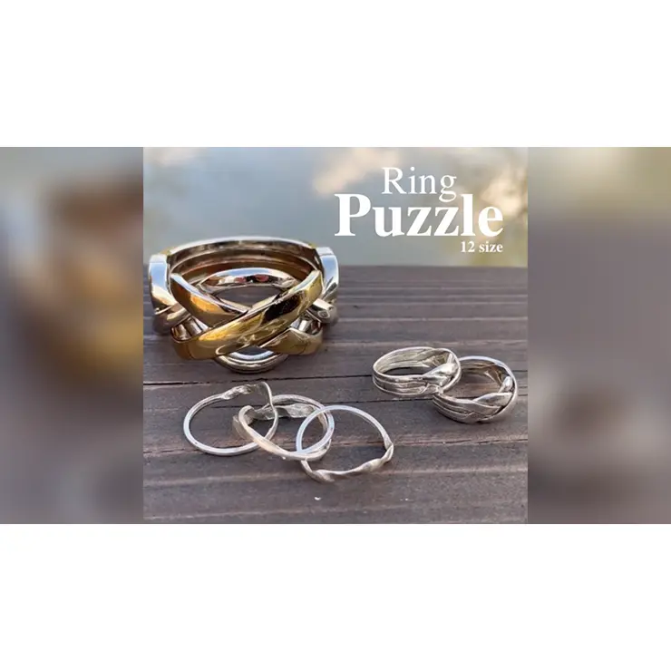 Puzzle Ring Size 12 (Gimmick and Online Instructions) - Trick