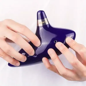 Ff Bonfires 12 Hole Ocarina Ceramic Ocarina Flute, Music Instrument Share, High-Quality Musical Instrument, Perfect Gift Choice