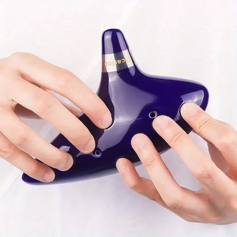 Ff Bonfires 12 Hole Ocarina Ceramic Ocarina Flute, Music Instrument Share, High-Quality Musical Instrument, Perfect Gift Choice, Shareable, Ceramic Material