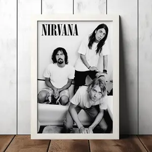Nirvana Poster - Art Poster - Music Fan Collectibles - Vintage Music Poster - Home Decor - Wall Art