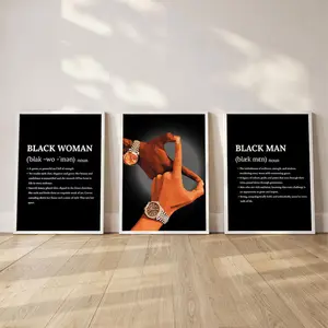 Black Couple Definition Wall Art, Hypebeast Room Decor, Culture Poster, Home Decor