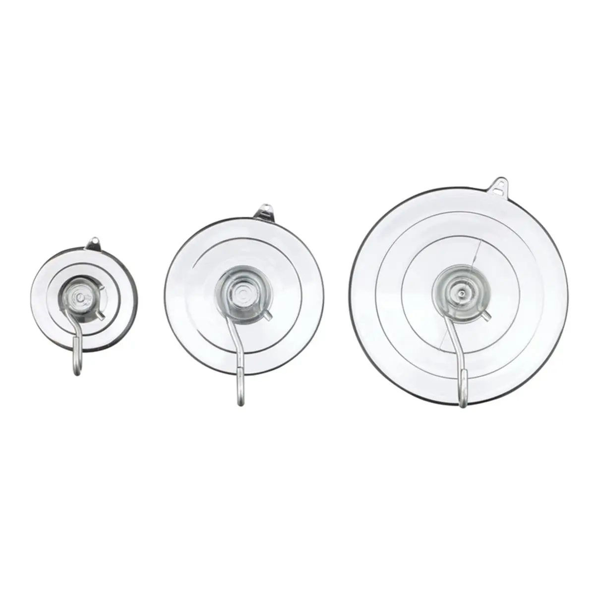 212 MAIN 6.75 in. Hangable Rust-Resistant Metal Suction Cup Hangers, 1.5 in. Length, 3.75 in. Width, 0.22 lbs Lightweight Durable Strong Hook, for Indoor-Outdoor Festive Decor, Home Supplies