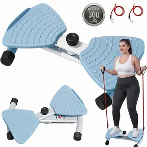 Waist Twister Machine Exercise Ab Twister Board with 300 Lbs Weight Capacity Adjustable Noiseless Twist Board for Home Abs Workout Equipment for Women Men