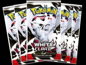 5 Scarlet & Violet White Flare Booster Packs