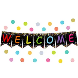 Welcome Banner Welcome Bulletin Board for Classroom Decoration Back to School Teacher Supply