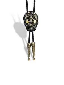 Ready for Halloween Skull Day Of The Dead Halloween Bolo Tie