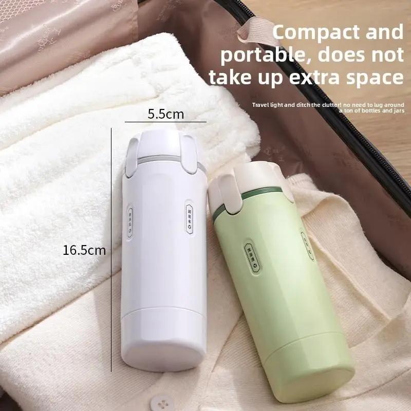 4-in-1 Travel Dispenser Bottle for Toiletries Portable Cosmetic Shampoo Storage Lotion Compact Plastic Container Wholesale Easy Press Smooth Flow bottle