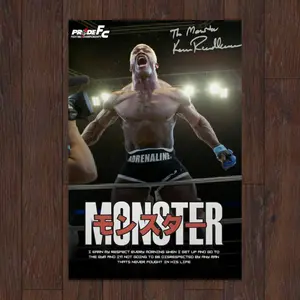 Kevin Randleman Poster, UFC Poster, Fighter, Athlete Motivation, Wall Decor