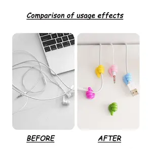 36-Piece Silicone Self-Adhesive Thumb Wall Hooks Suitable for Multiple Scenarios Used for Fixing or Clamping Data Cables, Headphone Cables, Charger Cables, Keychains, Etc.