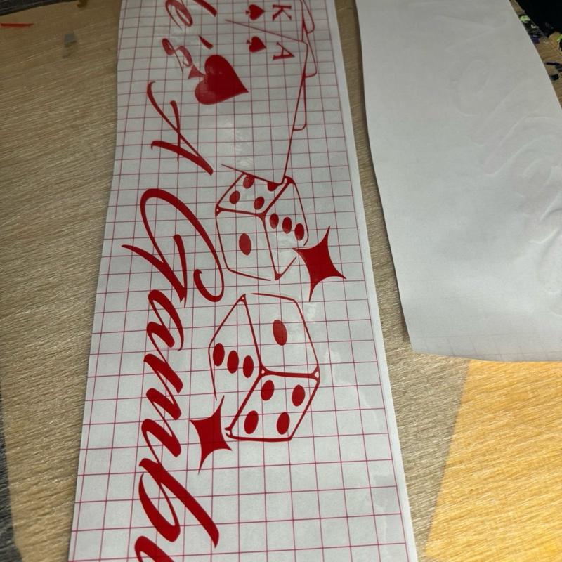 Life’s A Gamble cards DECAL/sticker