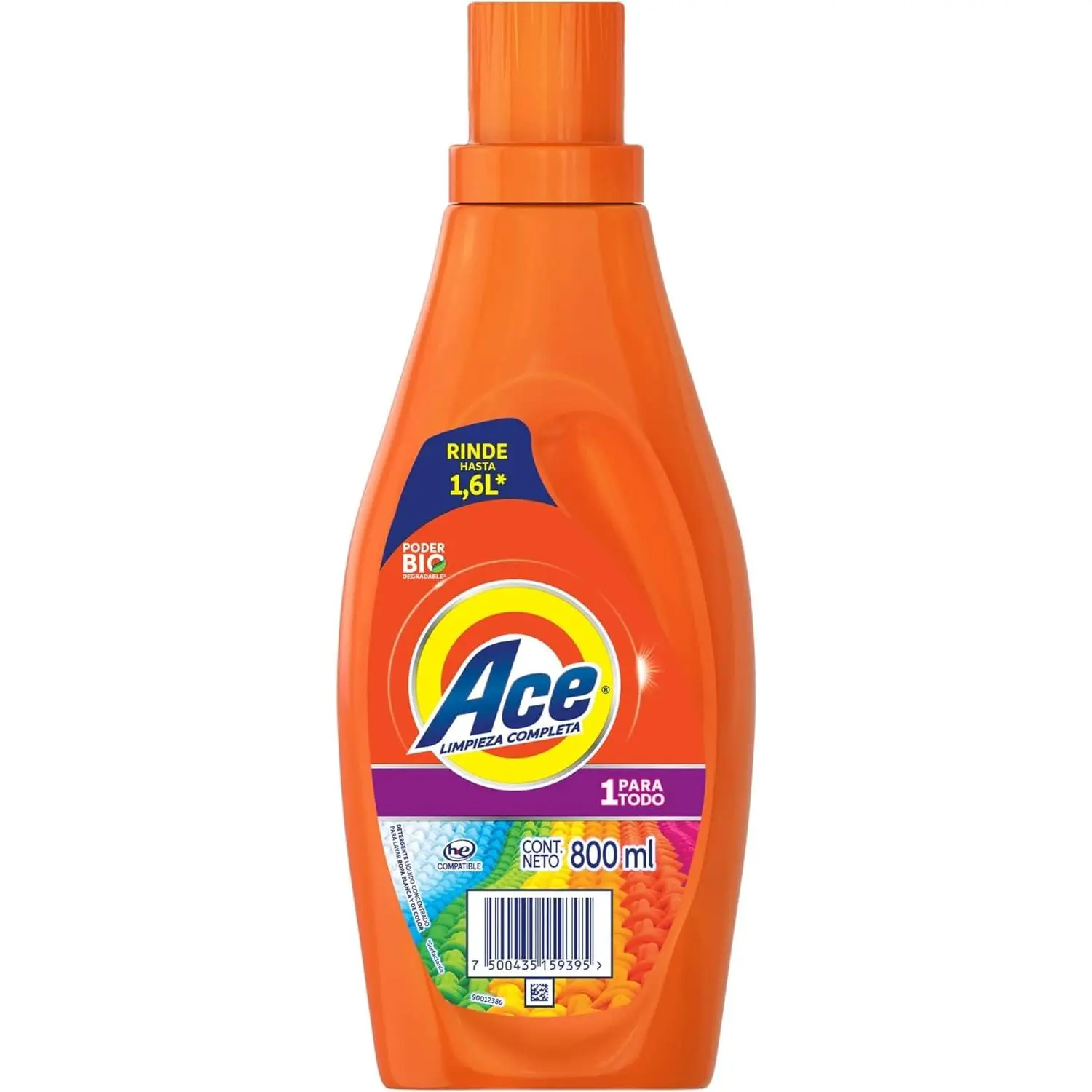 Clean Liquid Laundry Detergent, 800ml, All-Purpose Stain Remover, Concentrated Formula, Bio-Degradable Power
